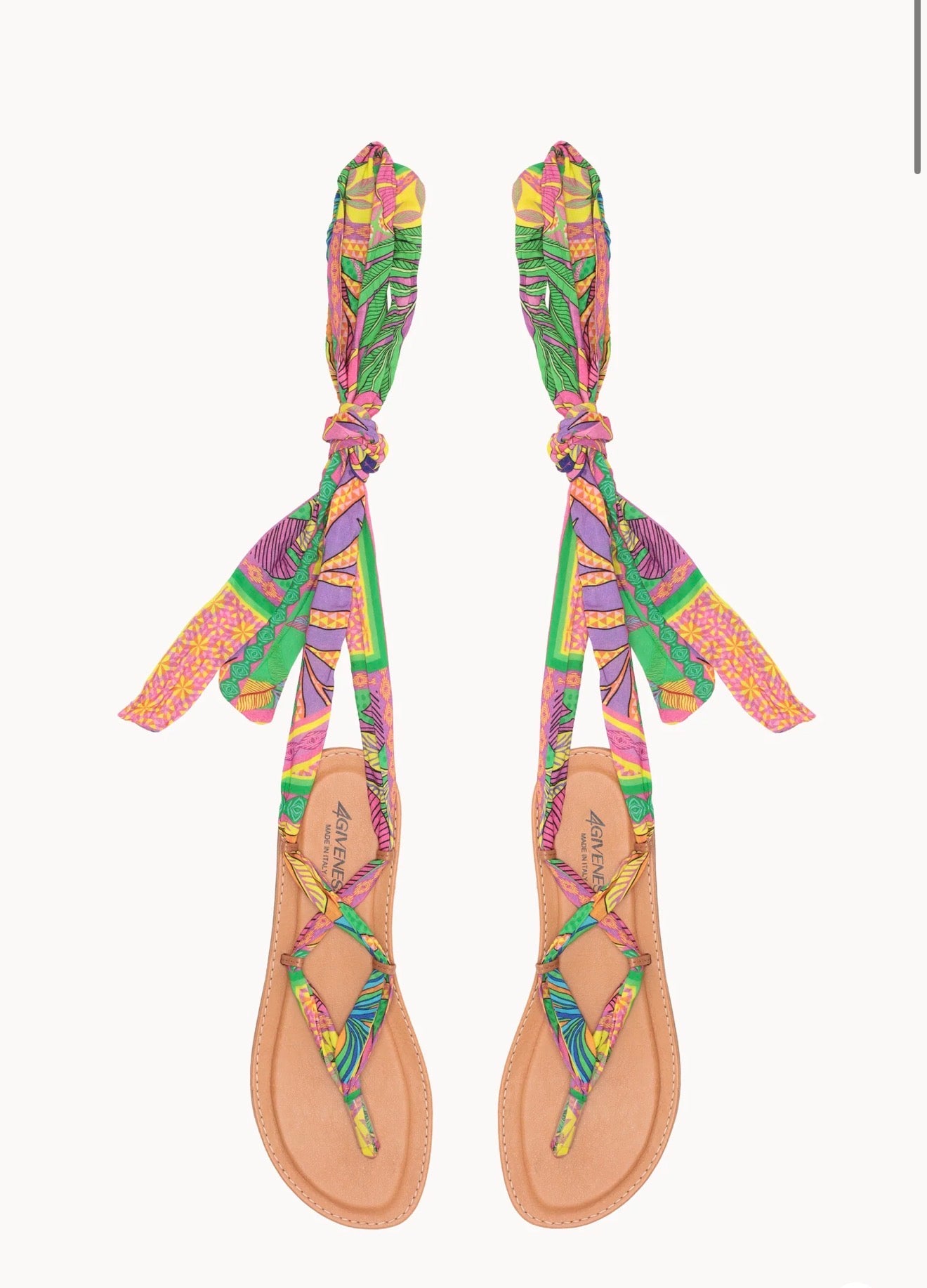 Sandalo infradito foulard