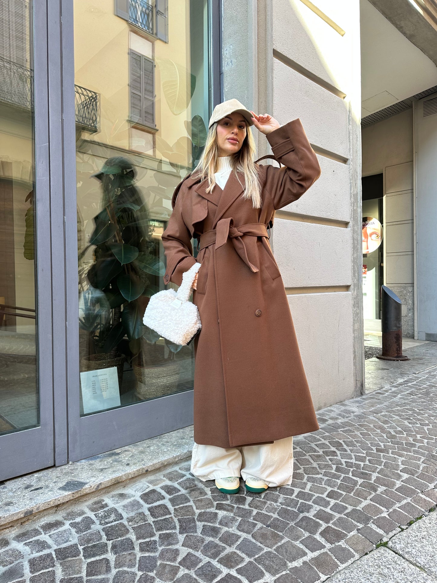 Cappotto tabacco