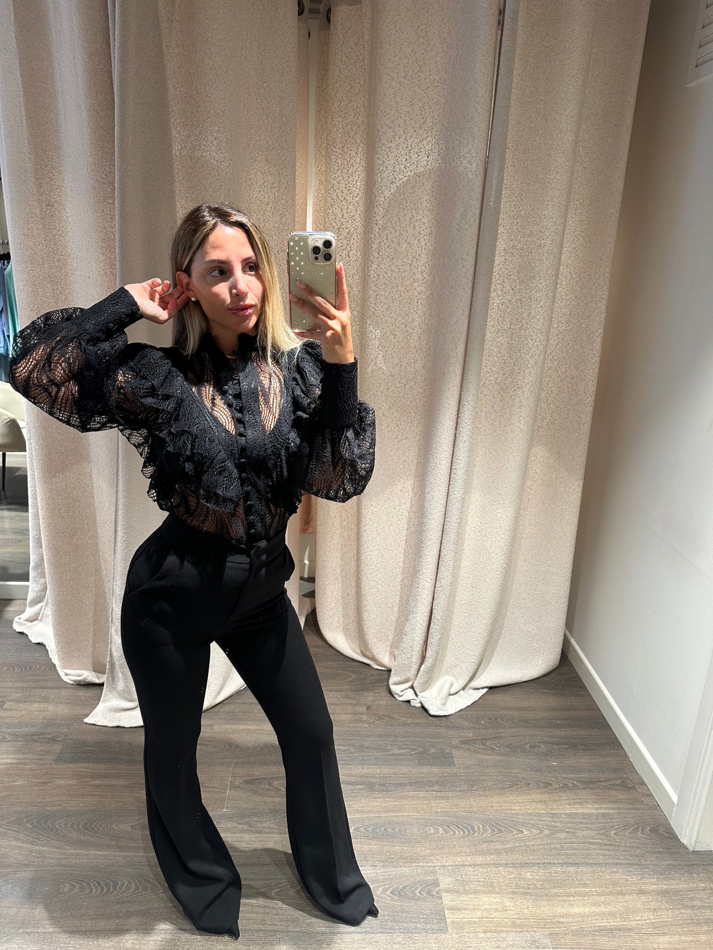 Blusa pizzo