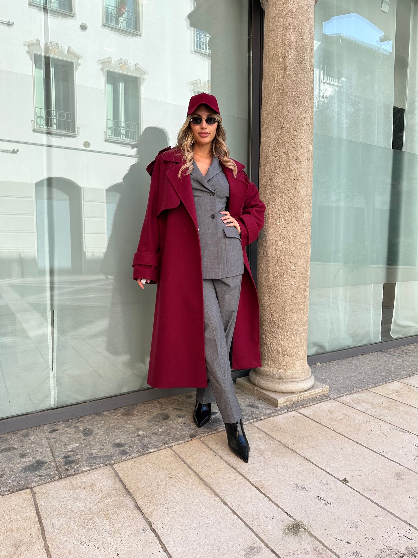 Cappotto bordeaux
