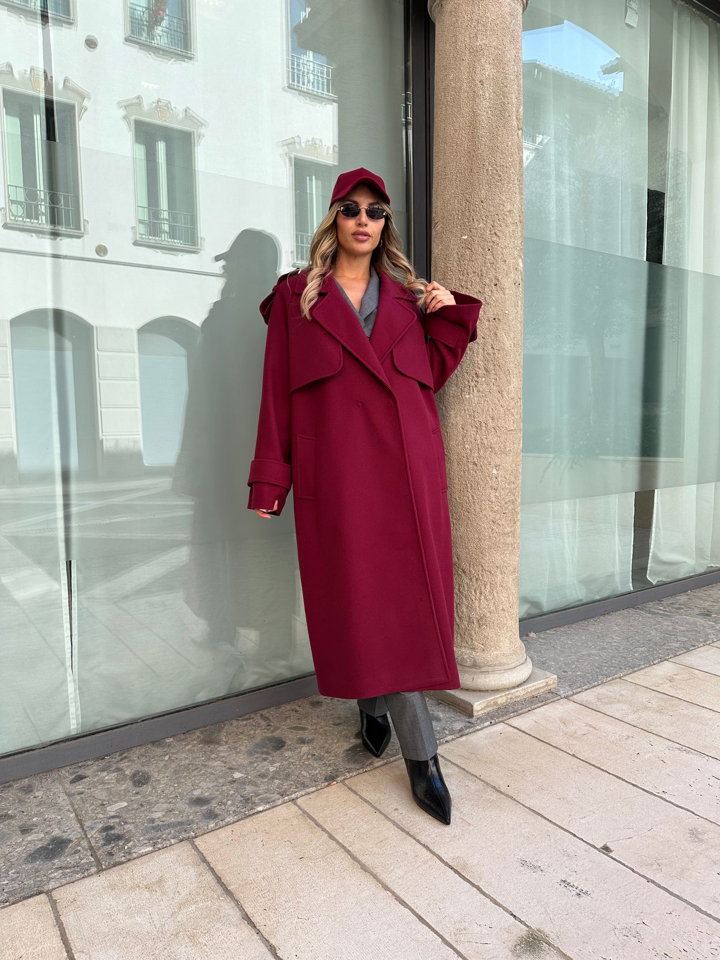 Cappotto bordeaux