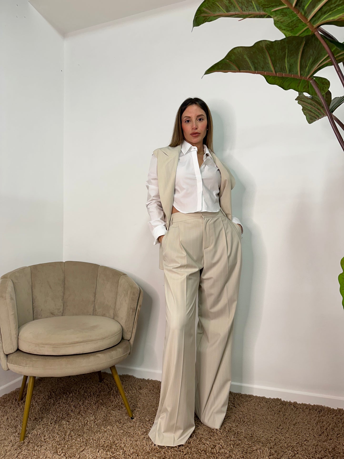 Pantalone écru