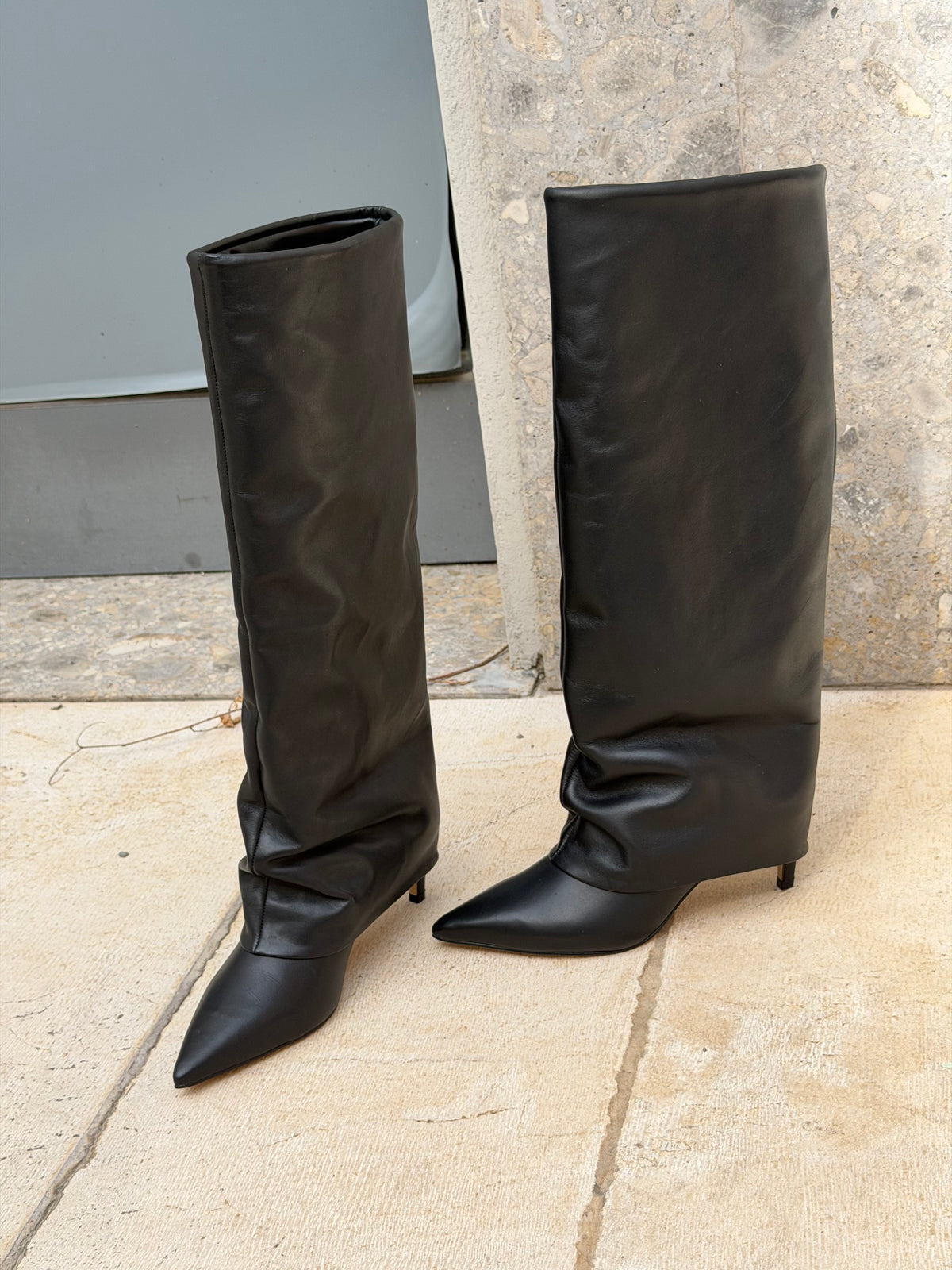 Stivale in pelle
