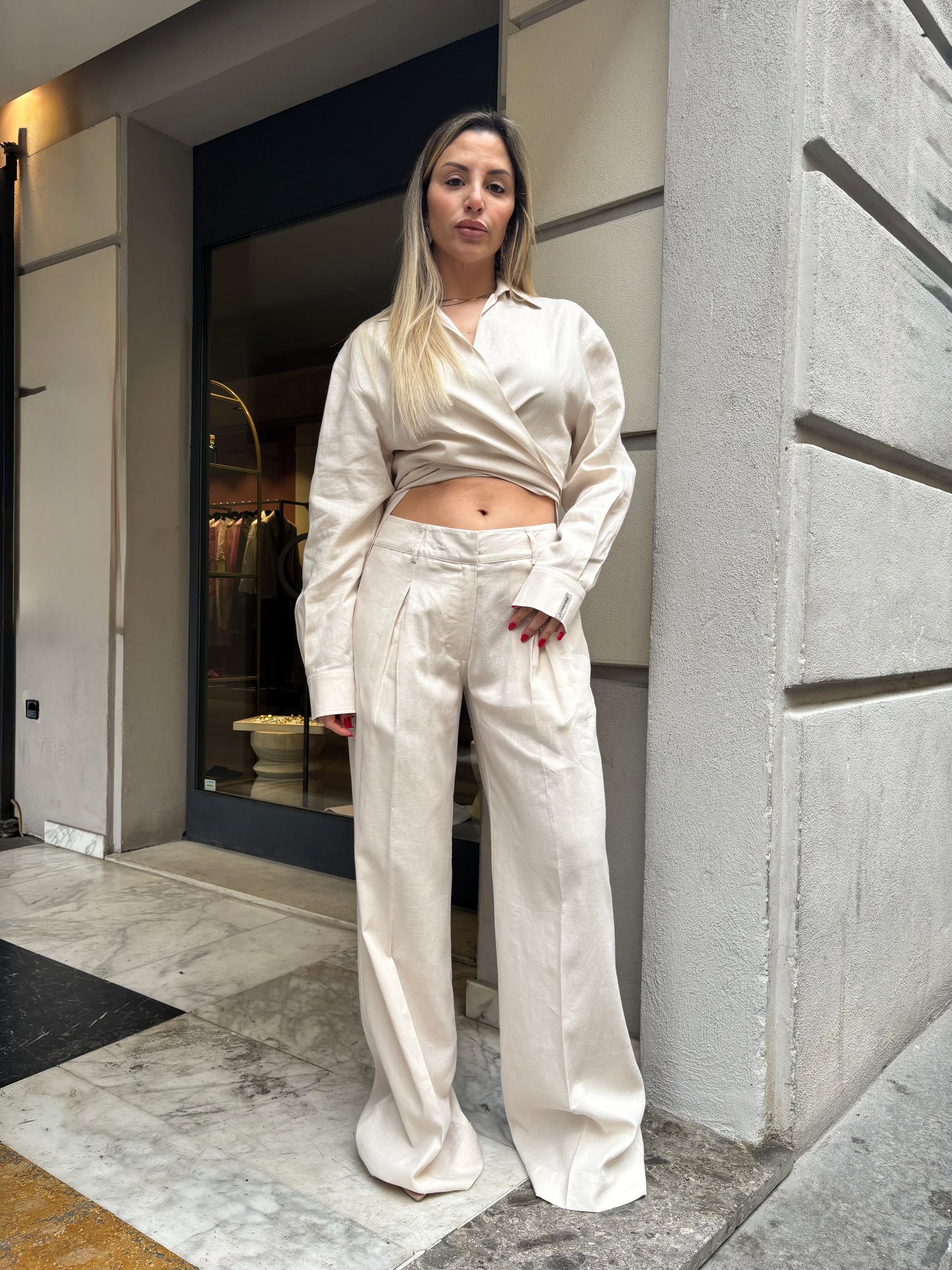 Pantalone in lino