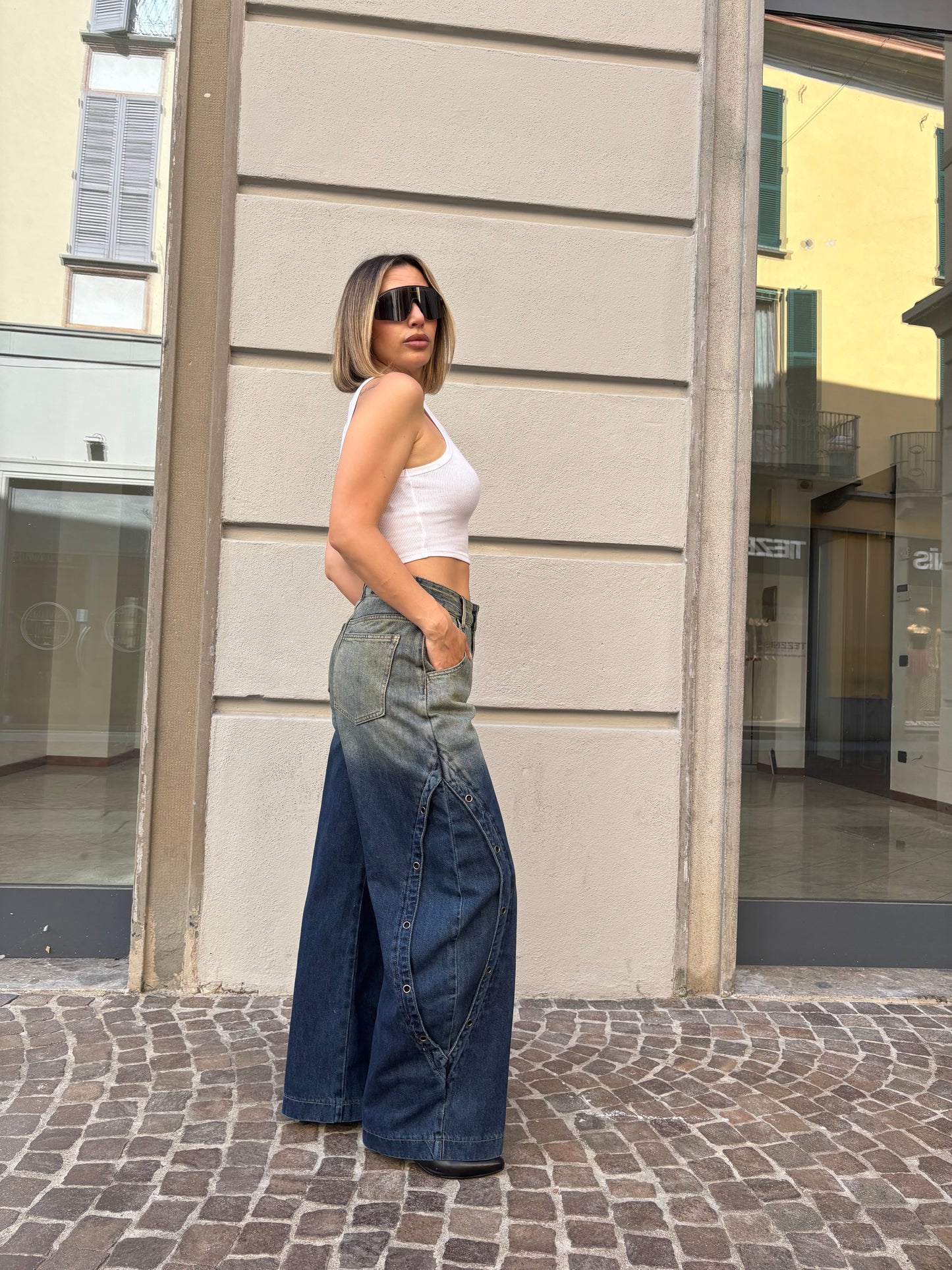 Jeans slavato