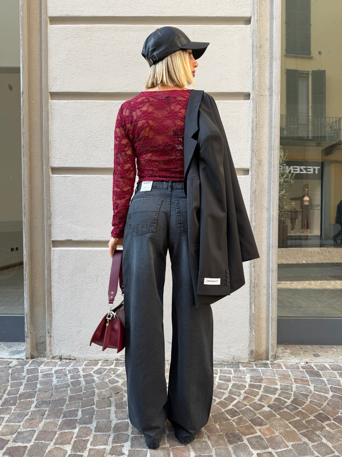 Pantalone slavato con brillantini sul davanti – Gdd Denim