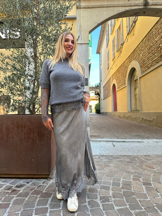 Maglia grigio mélange