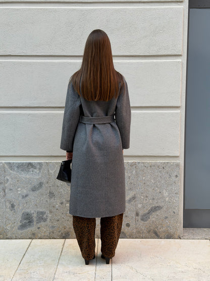 Cappotto in panno grigio mélange – Glamorous