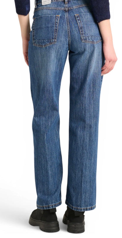 Jeans straight lavaggio medio