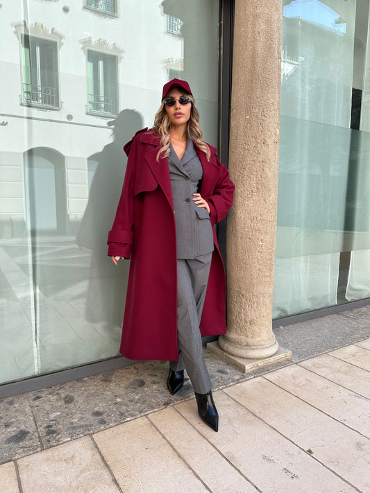 Cappotto bordeaux