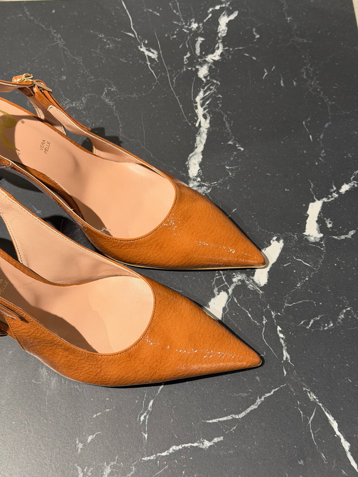 Slingback tabacco