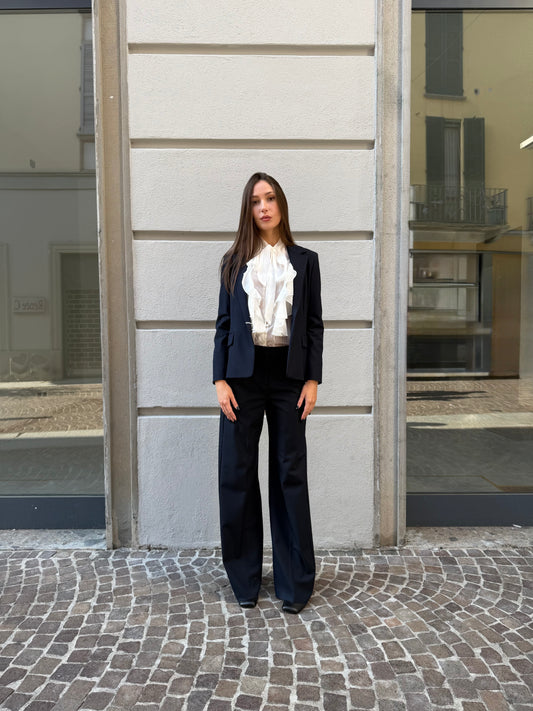 Pantalone wide leg blu navy – Iblues