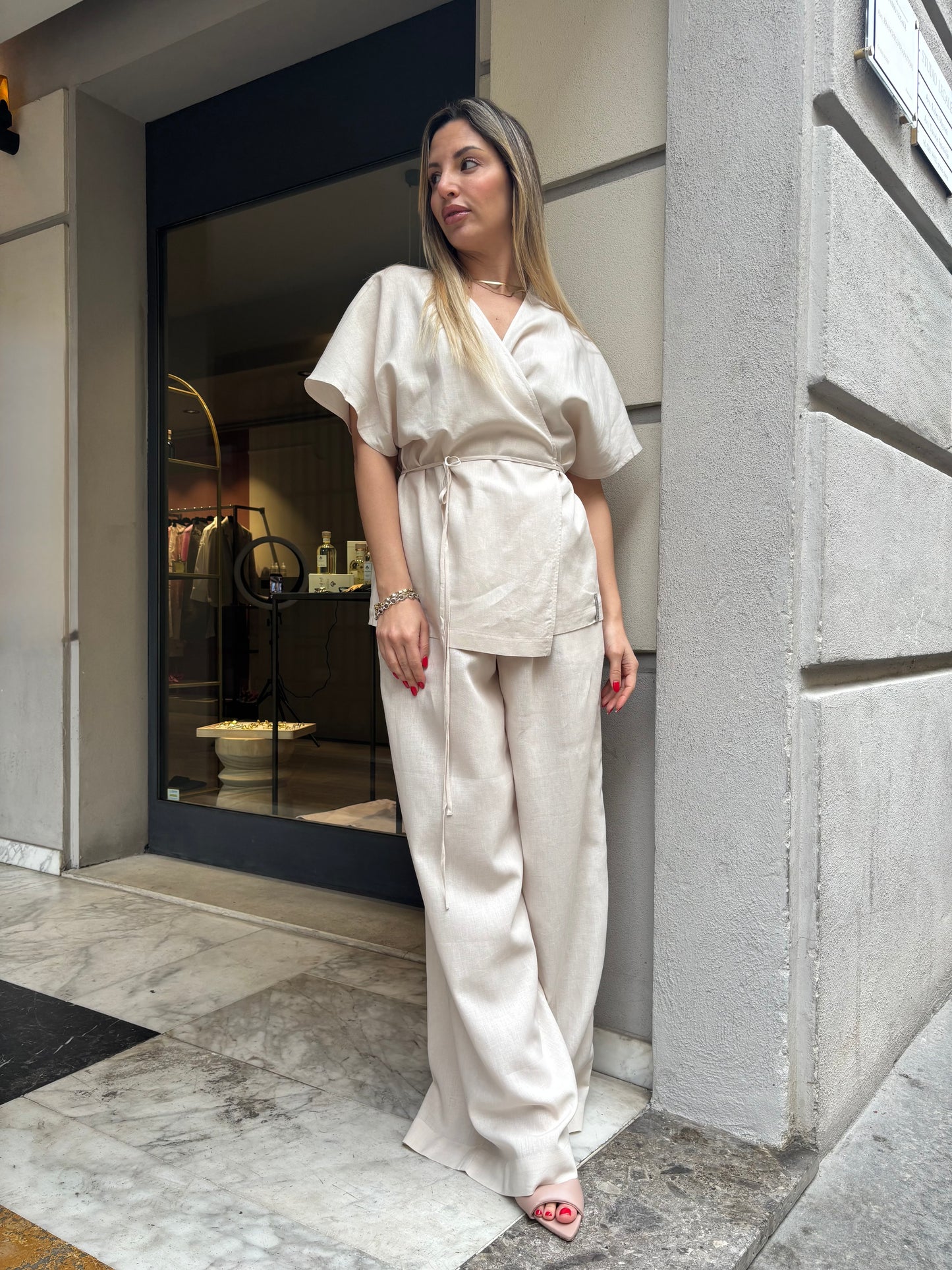 Pantalone in lino