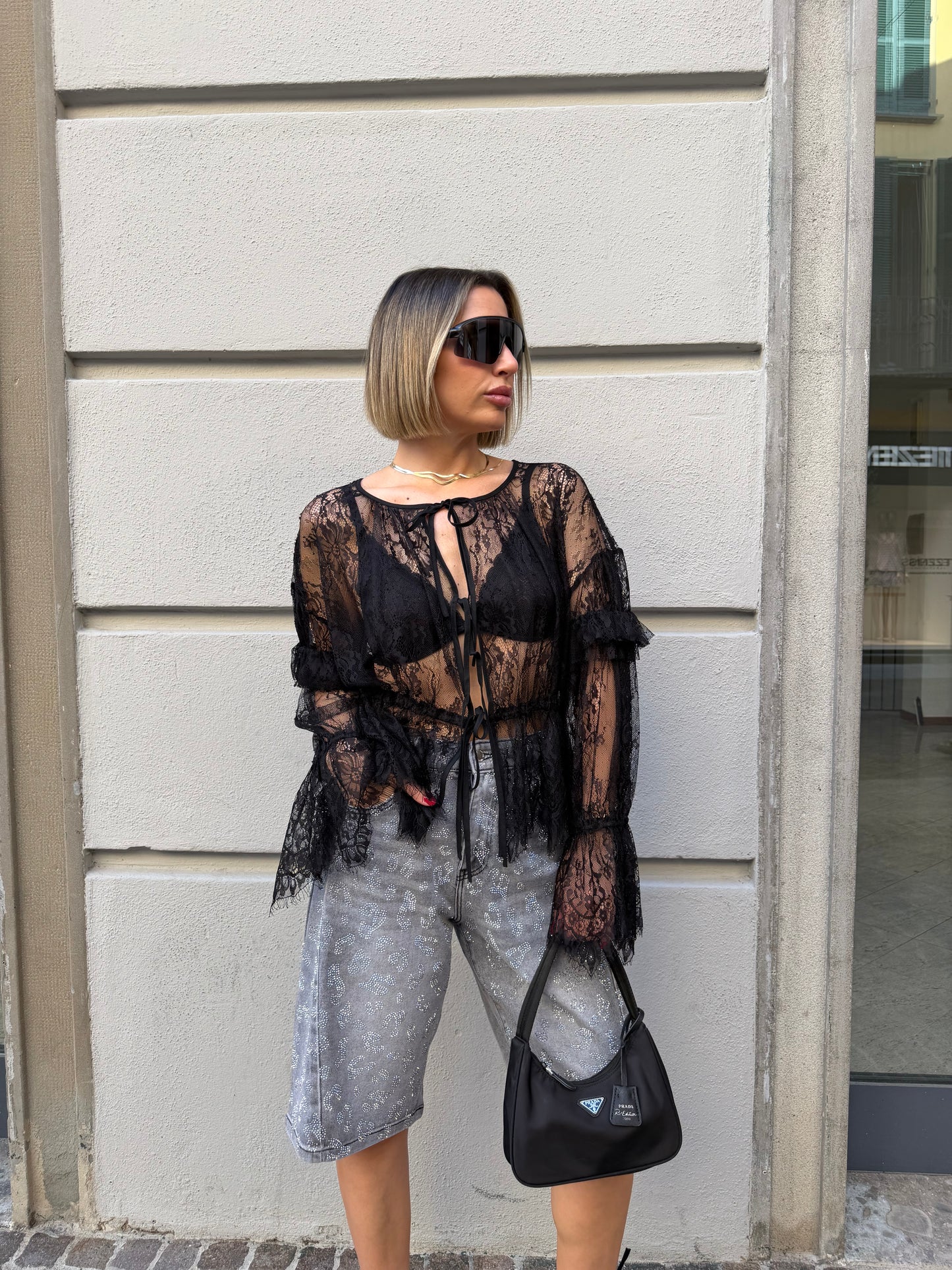 Blusa in pizzo