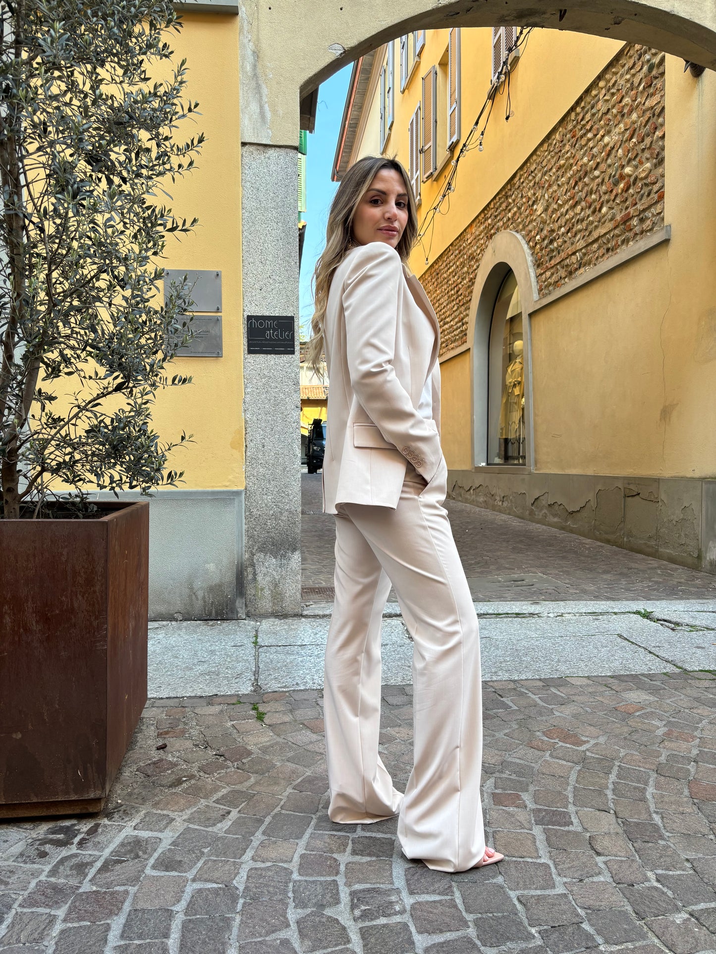 Tailleur beige