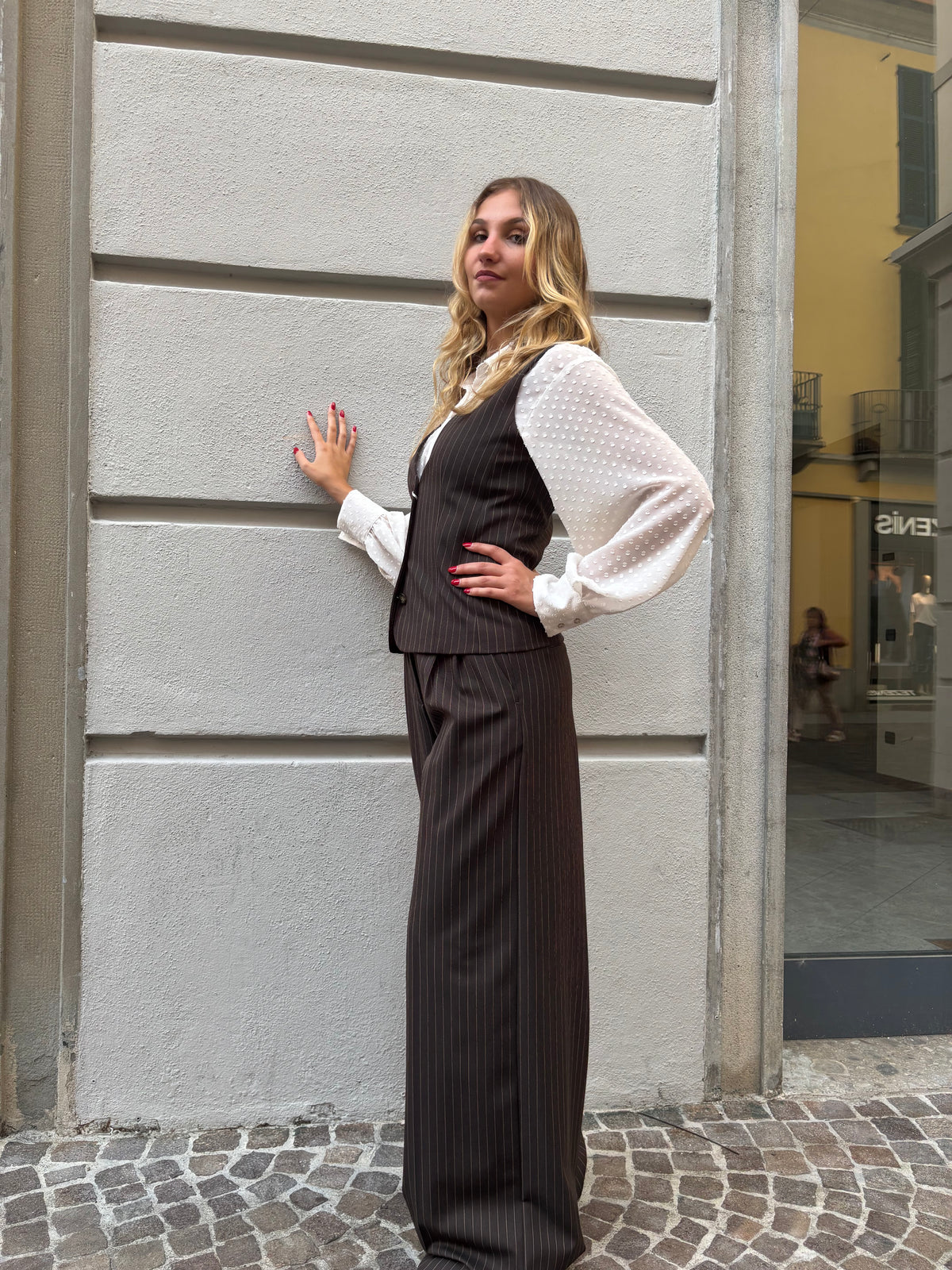 Pantalone gessato