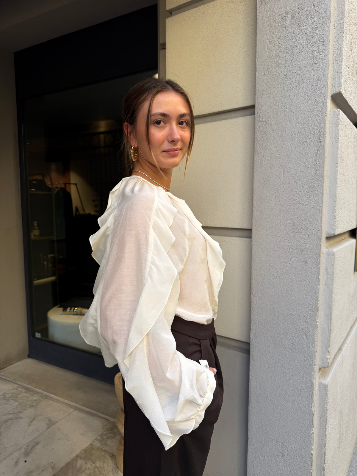 Blusa volant