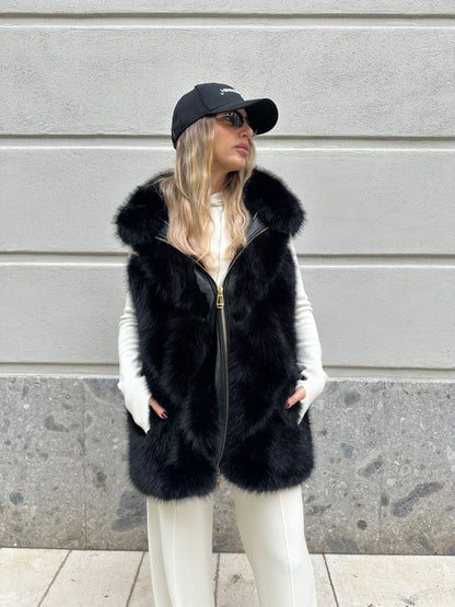 Gilet eco pelliccia