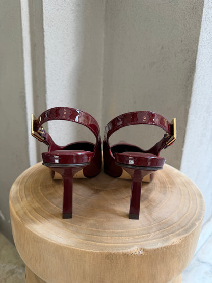 Slingback vernice