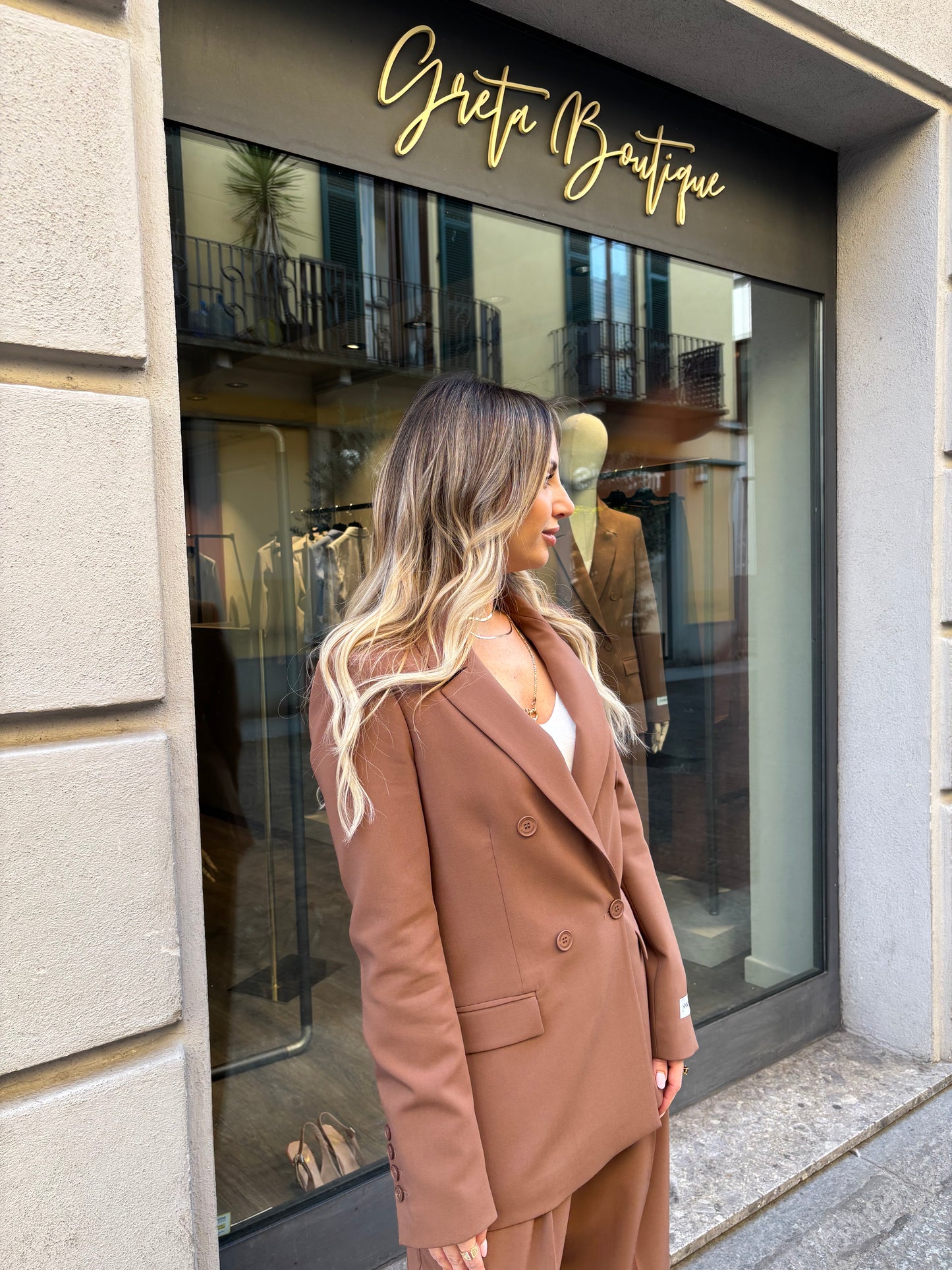 Tailleur moka