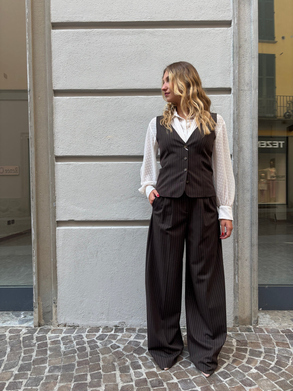 Pantalone gessato