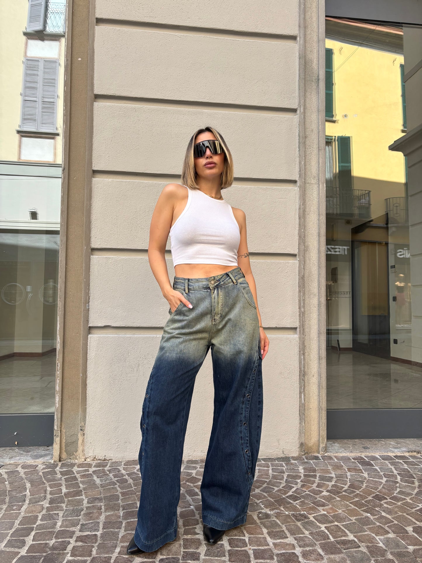 Jeans slavato