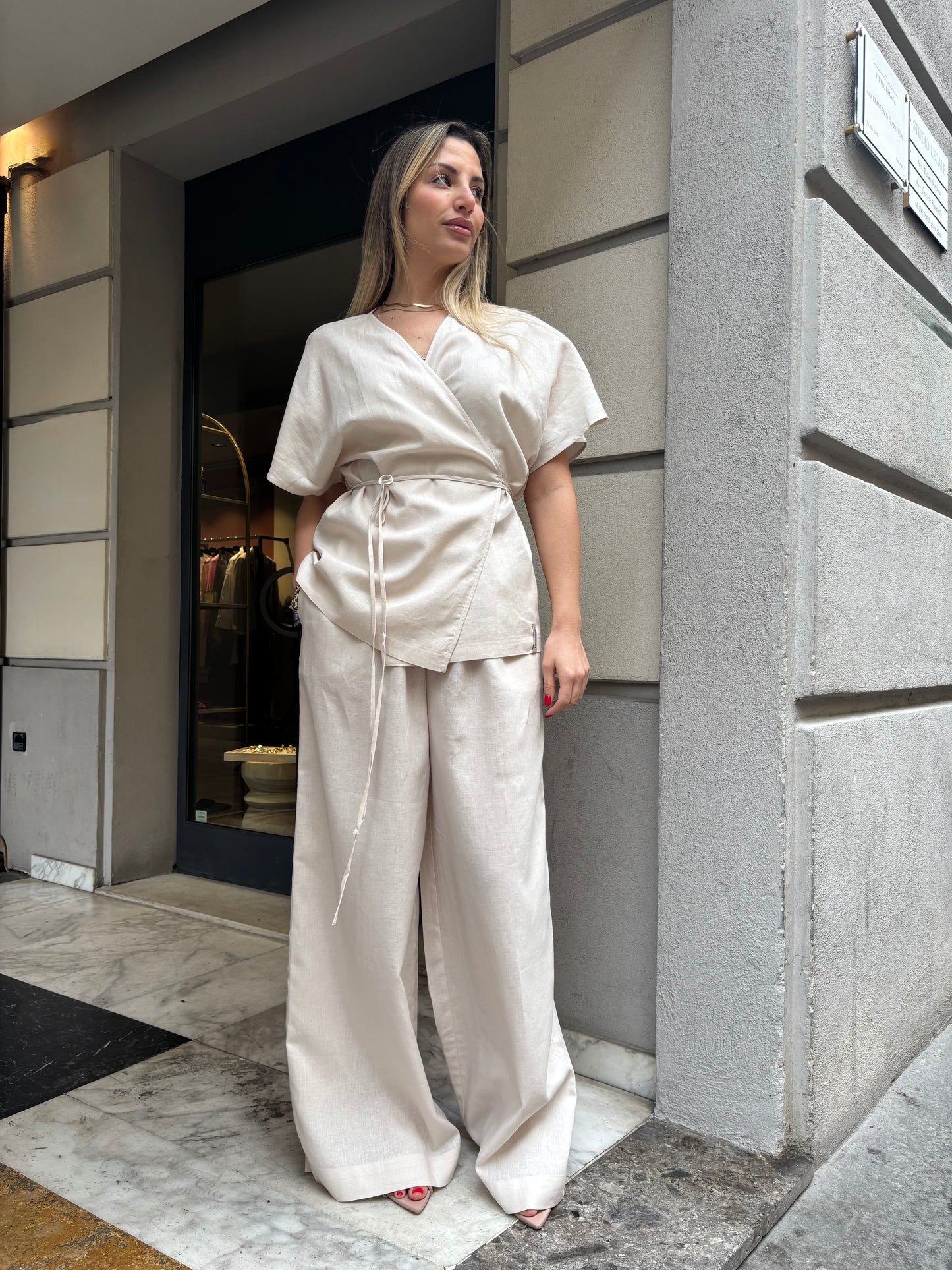 Pantalone in lino