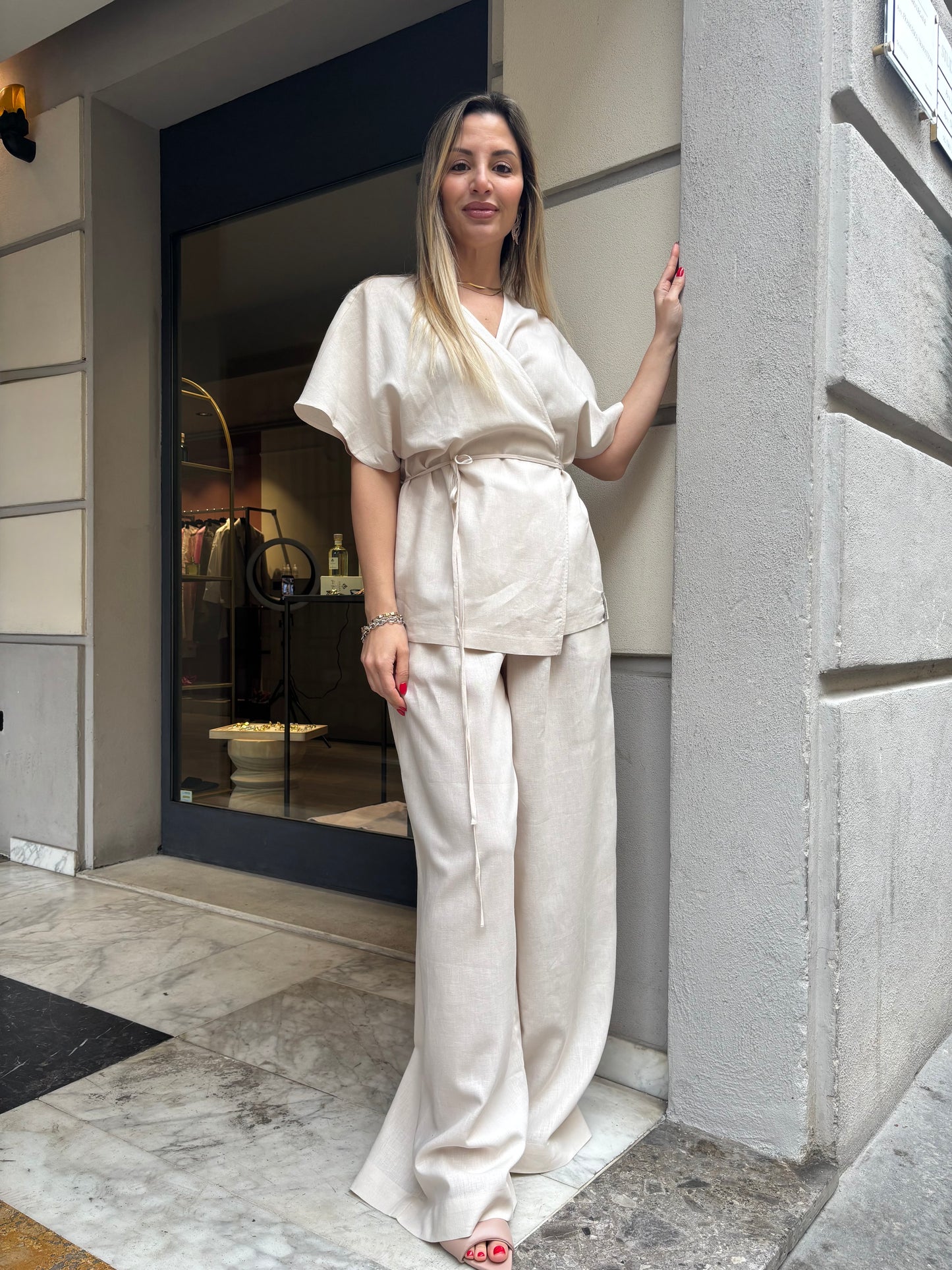 Pantalone in lino
