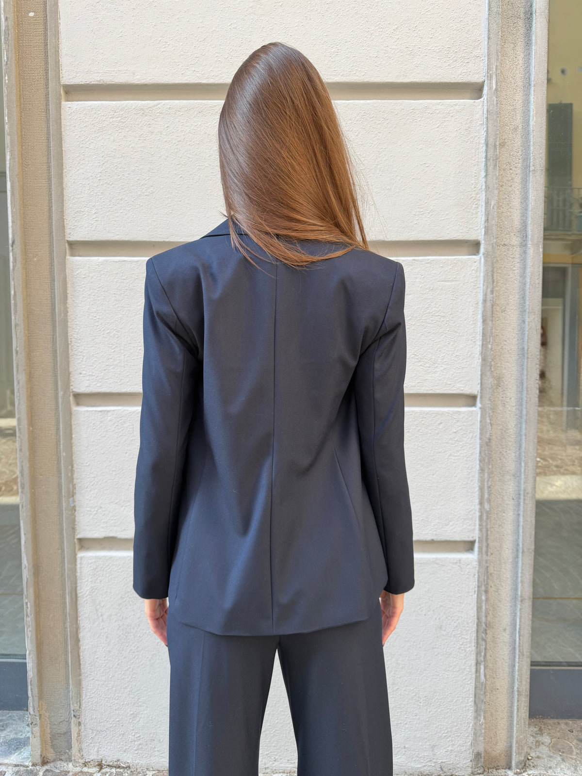 Giacca monopetto blu navy slim – Iblues