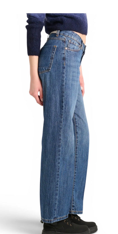Jeans straight lavaggio medio