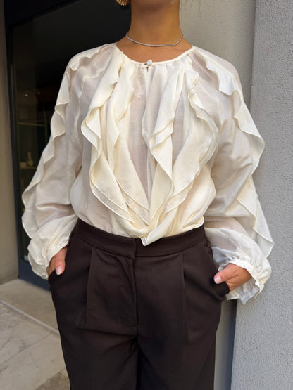 Blusa volant