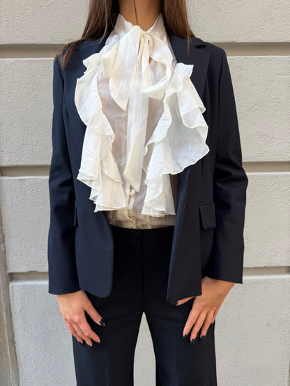 Giacca monopetto blu navy slim – Iblues