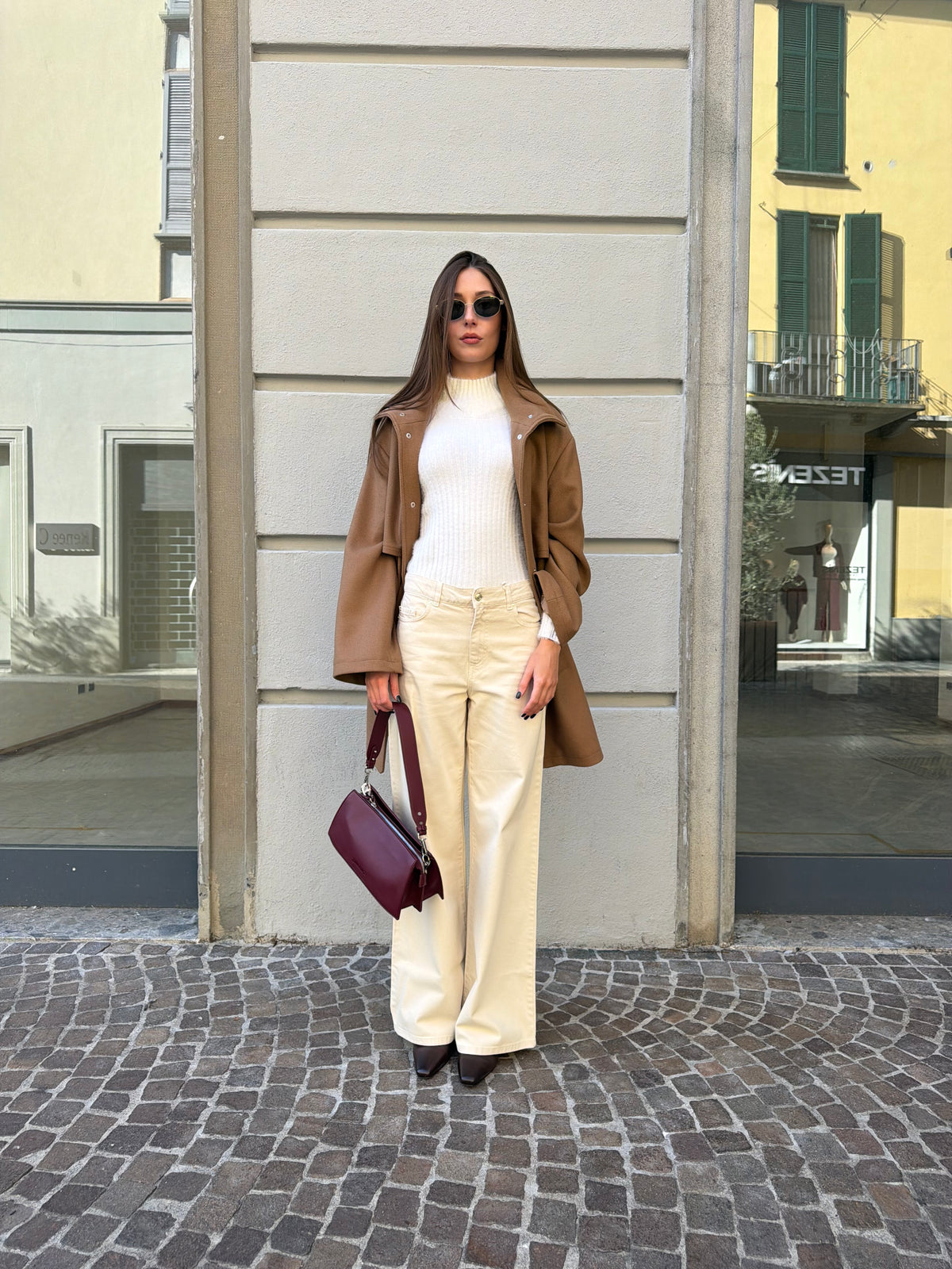 Jeans cinque tasche avorio - Iblues