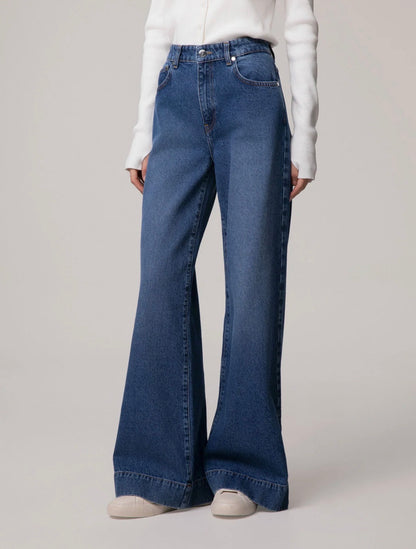 Denim flare fit high rise - Hinnominate